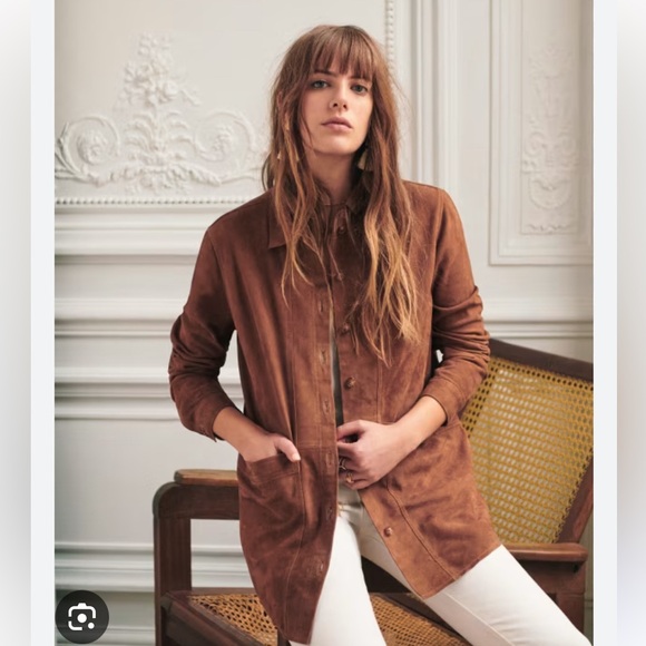 Sezane Jackets & Blazers - Sezane light camel organic cotton size small